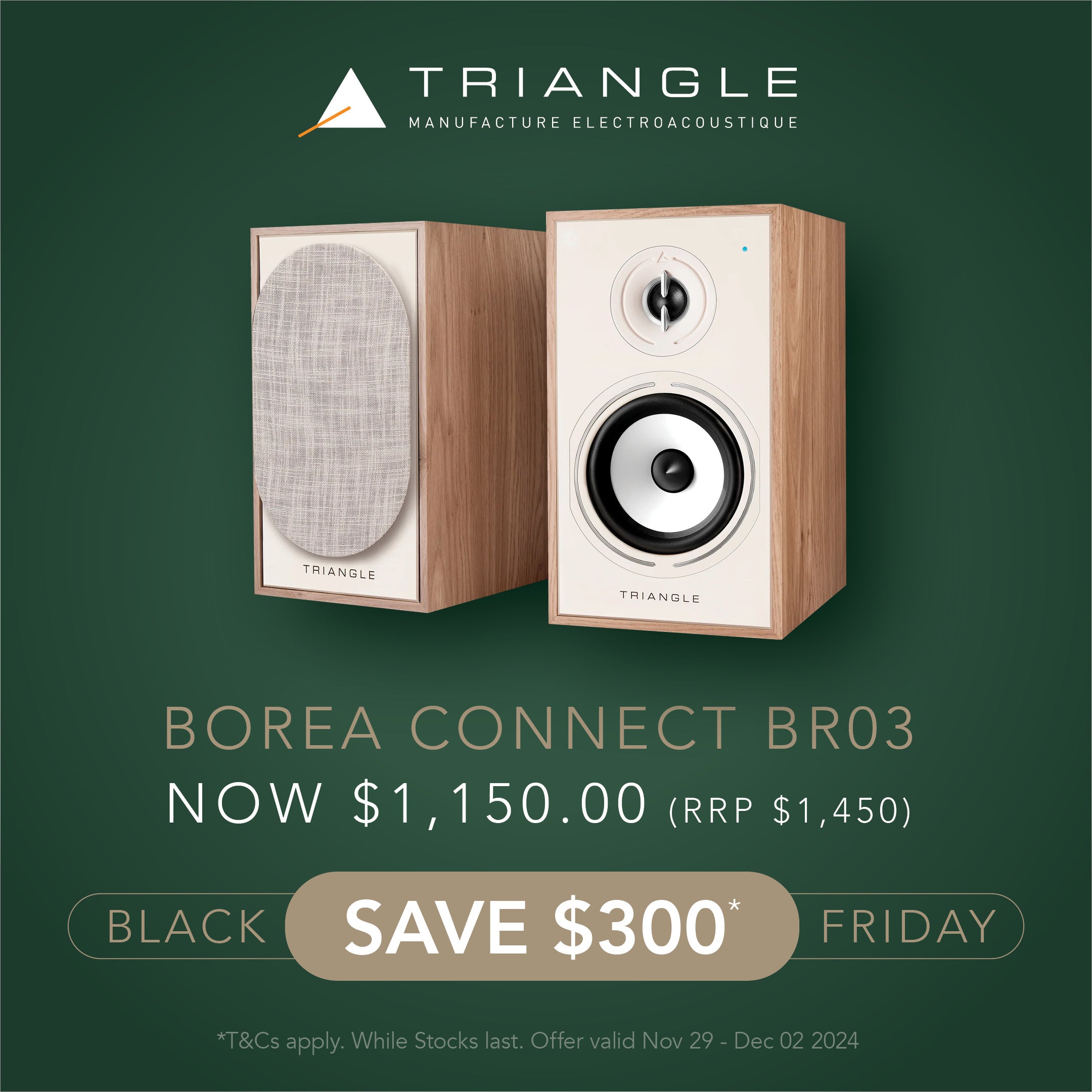 TRIANGLE Borea BR03 BT Wireless Bluetooth Bookshelf Speakers (pair)