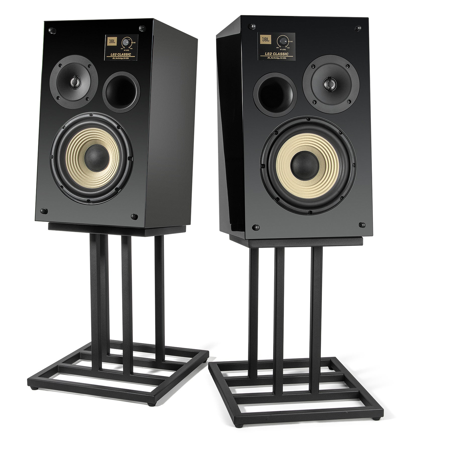 JBL L82 Classic Black Gloss Edition 8-inch 2-way Bookshelf Loudspeaker (pair)