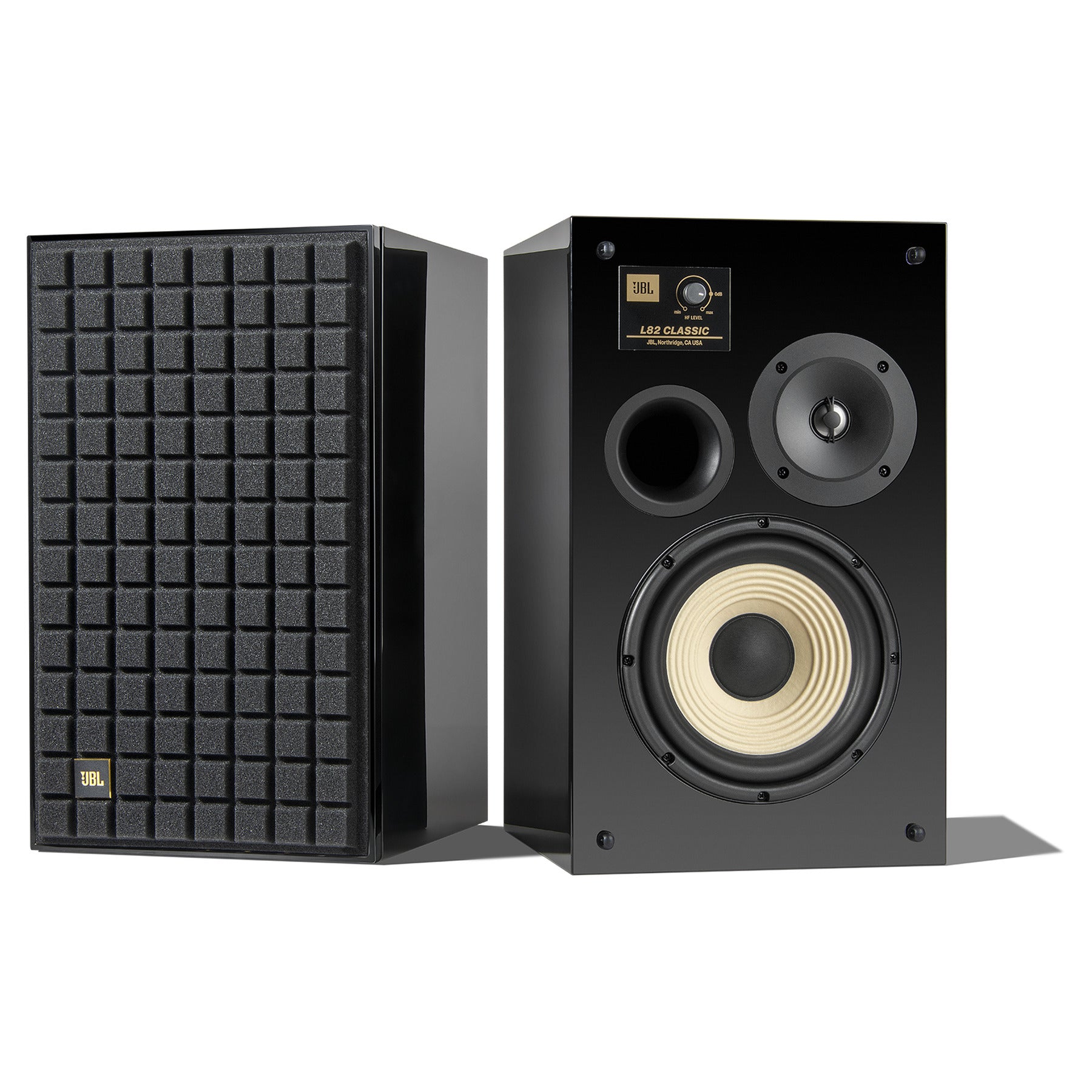 JBL L82 Classic Black Gloss Edition 8-inch 2-way Bookshelf Loudspeaker (pair)