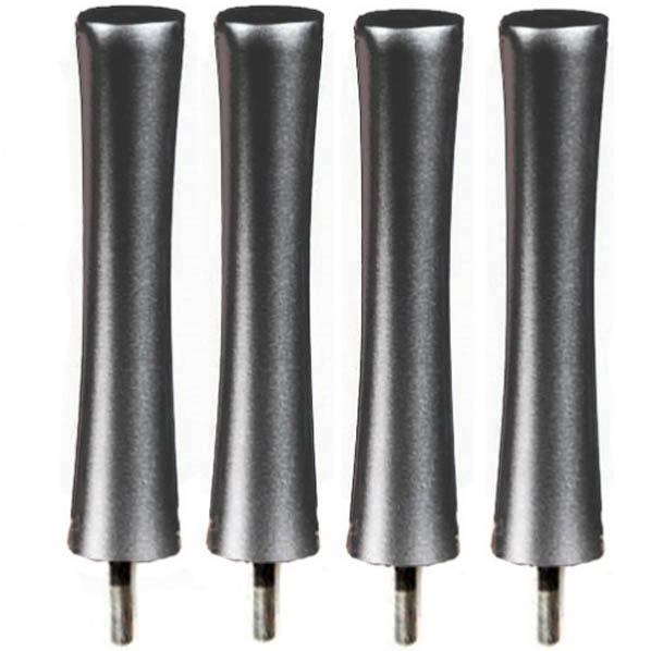 Quadraspire SV32mm Fluted Rack Columns - Black (Set of 4)