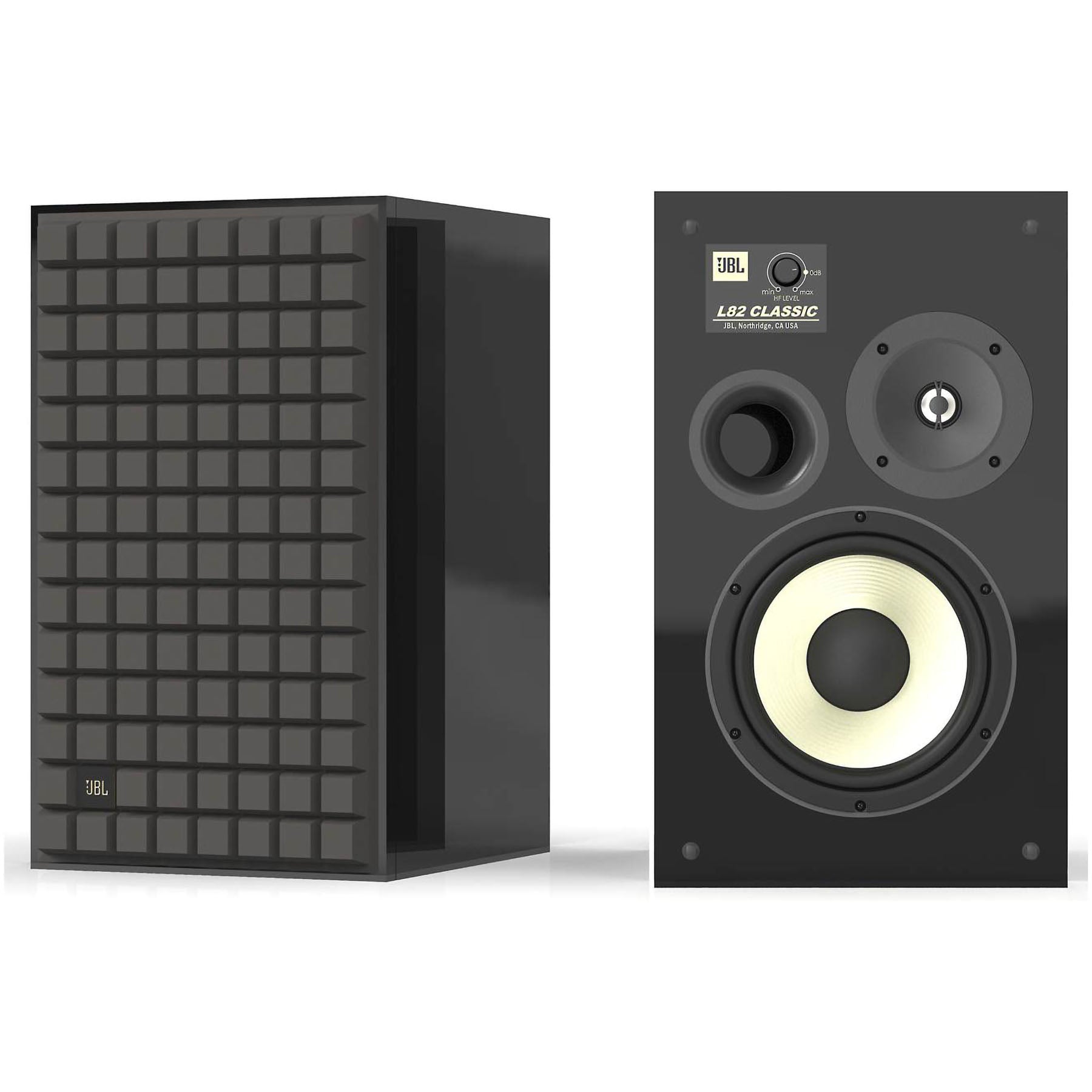 JBL L82 Classic Black Gloss Edition 8-inch 2-way Bookshelf Loudspeaker (pair)